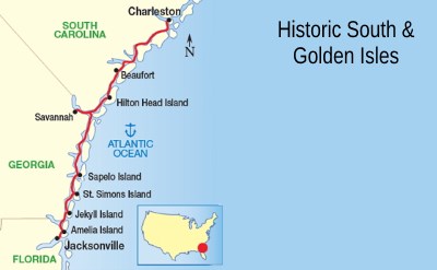 Historic South cruise map