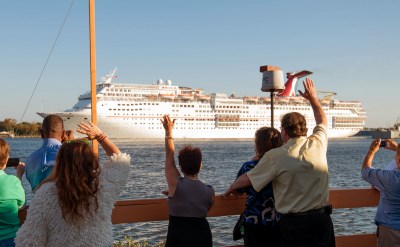 ship departing Jacksonville cruise terminal