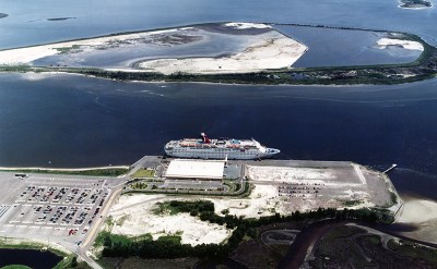 Jacksonville cruise terminal aerial photo